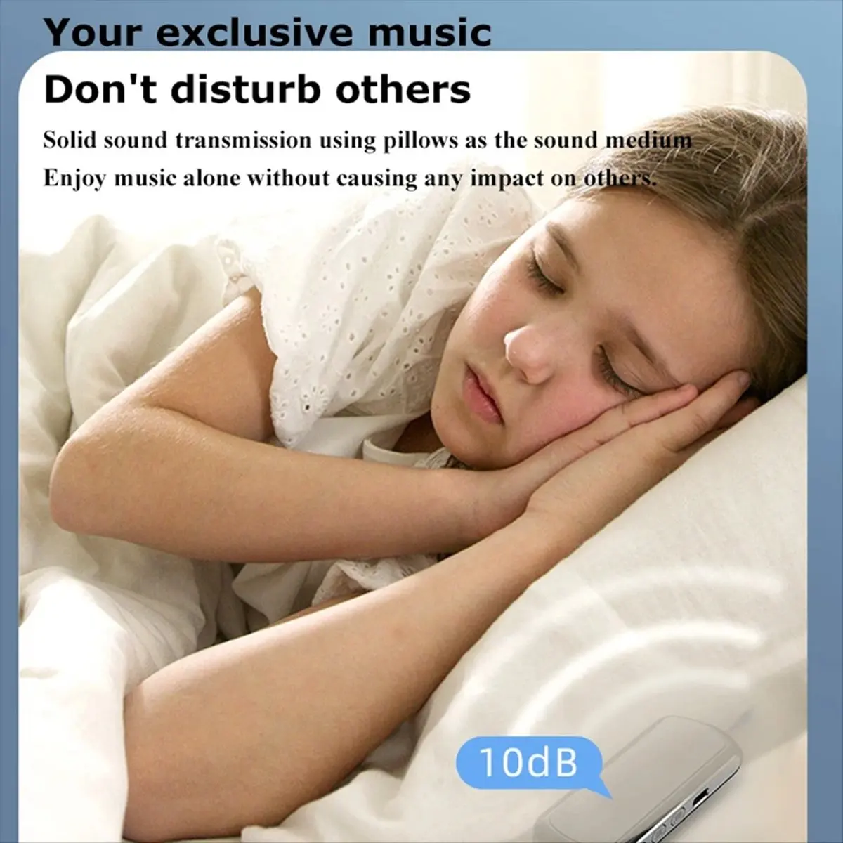 

*ONE DAY Wireless Bone Conduction Speaker Bluetooth Under Pillow Noise Reduction Speaker Stereo Music Player Flashlight Sleep