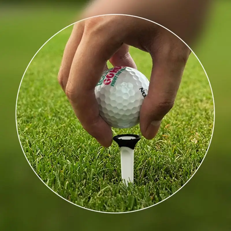 Unbreakable Golf Tees Professional Golf Ball Tees Golf Accessories 2 Short Golf Tees 6 Long Tees Golf Reduce Side Spins Friction