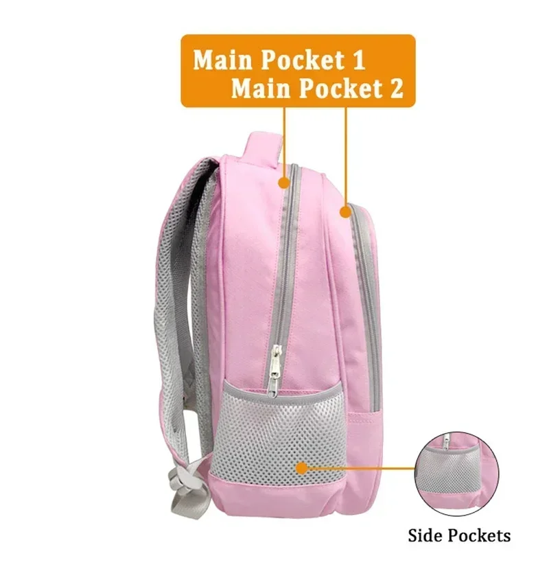 Sac à Dos Personnalisable avec Logo pour Femme et Enfant, Cartable de Voyage pour Adolescente