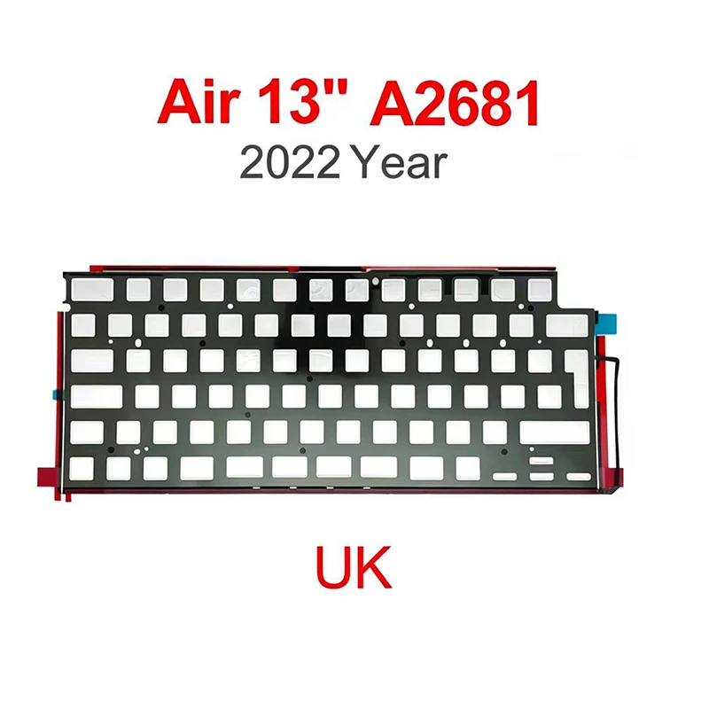 New Laptop Keyboard Backlight UK Big Enter key For MacBook Air 13.6