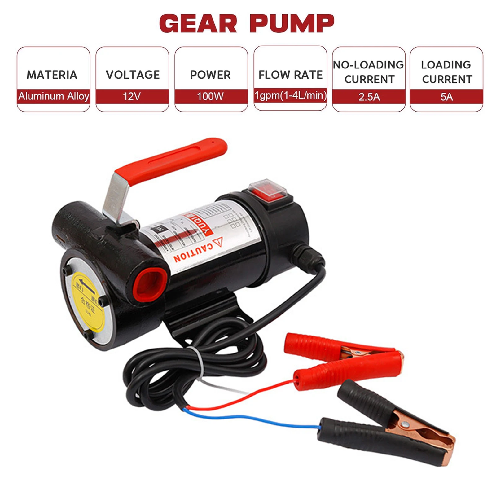 12V Portable Electric Fuel Transfer Pump Transfer Extractor Pump for Motor Auto Diesel Kerosene Oil Commercial Fuel