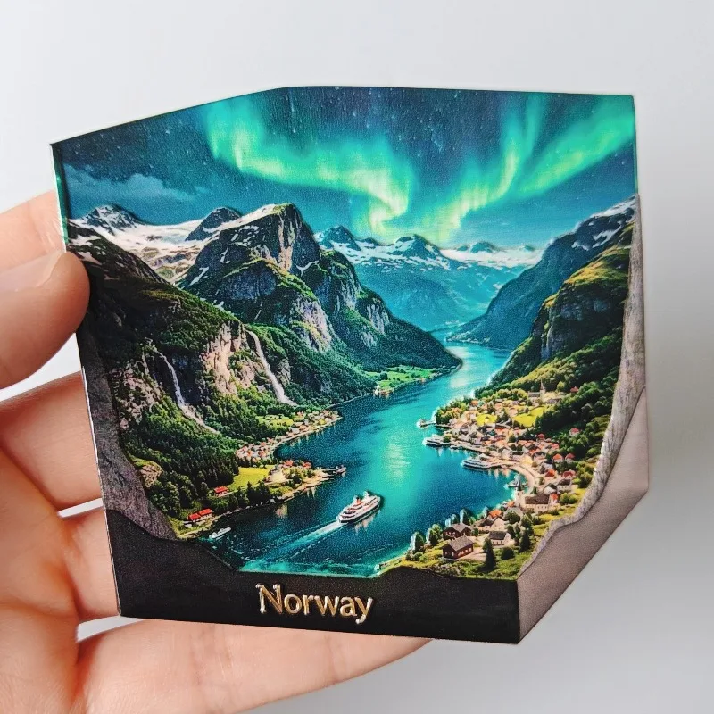 Norway Fridge Magnets Metal Alloy Material Sognefjorden‌ Fridge Stickers Home Decoration Wedding Gifts