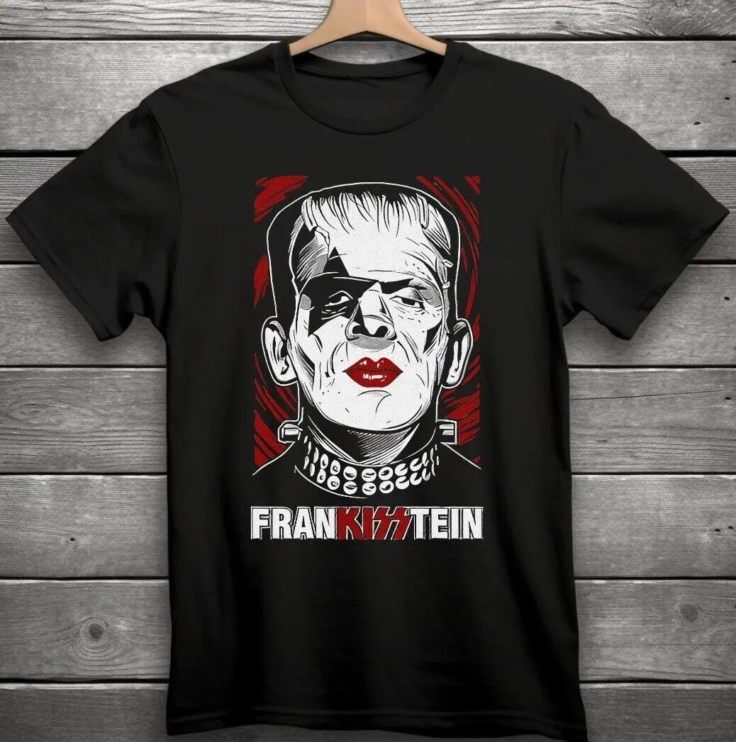 

FRANKISSTEIN KISS Horror, Rock, Band T-Shirt Black S-3XL Frankenstein