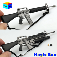 1/6 Soldier M16 Automatic Rifle M16A1 M203 Grenade launcher M16A2 Gun Weapon Firearms Military Model Toys for 12\