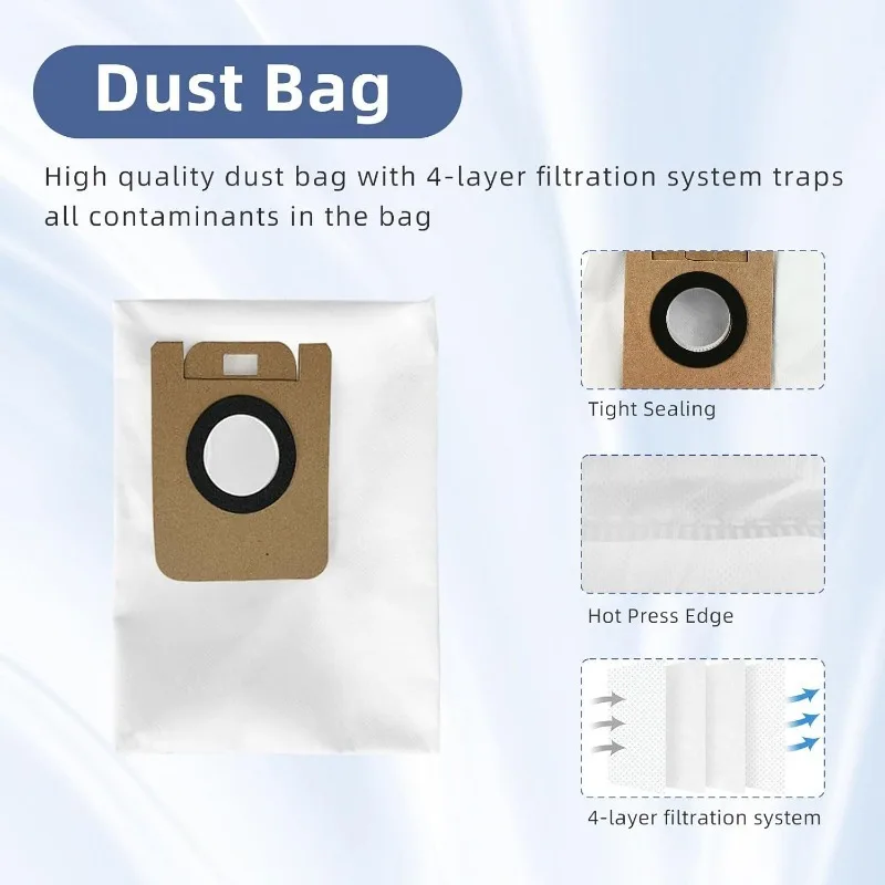 Dreame Robot Vacuum Main Brush, Compatible with L10 Plus, D10 Plus, Z10 Pro Models - Anti Hair Tangle Rubber Roller Replacement