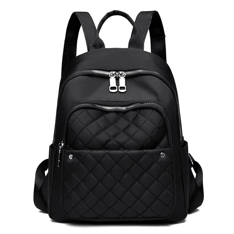 Bolso de hombro doble para mujer, mochila escolar Coreana de nailon de gran capacidad, mochila de viaje de ocio, ropa Lingge, novedad de 2022