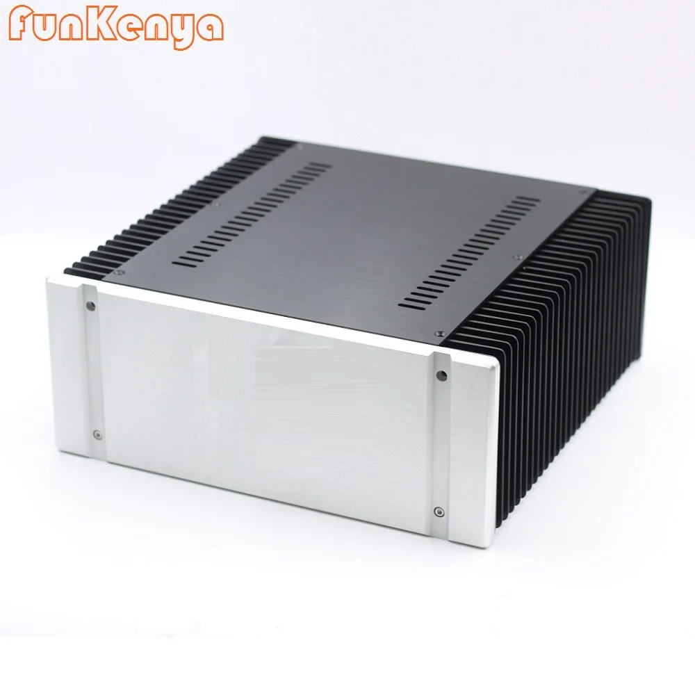 

W320 H130 D313 Anodized Heatsink Power Amplifier Supply Enclosure Tube Class A Desktop Amp Housing Preamp Case Headphone Shell