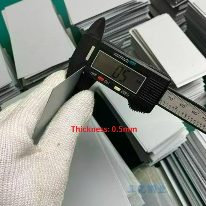 10Pcs Galvanized Electrolytic Iron Sheet Rectangular Anti-rust Iron Thickness 0.5mm Thin Iron Plate Processing Custom