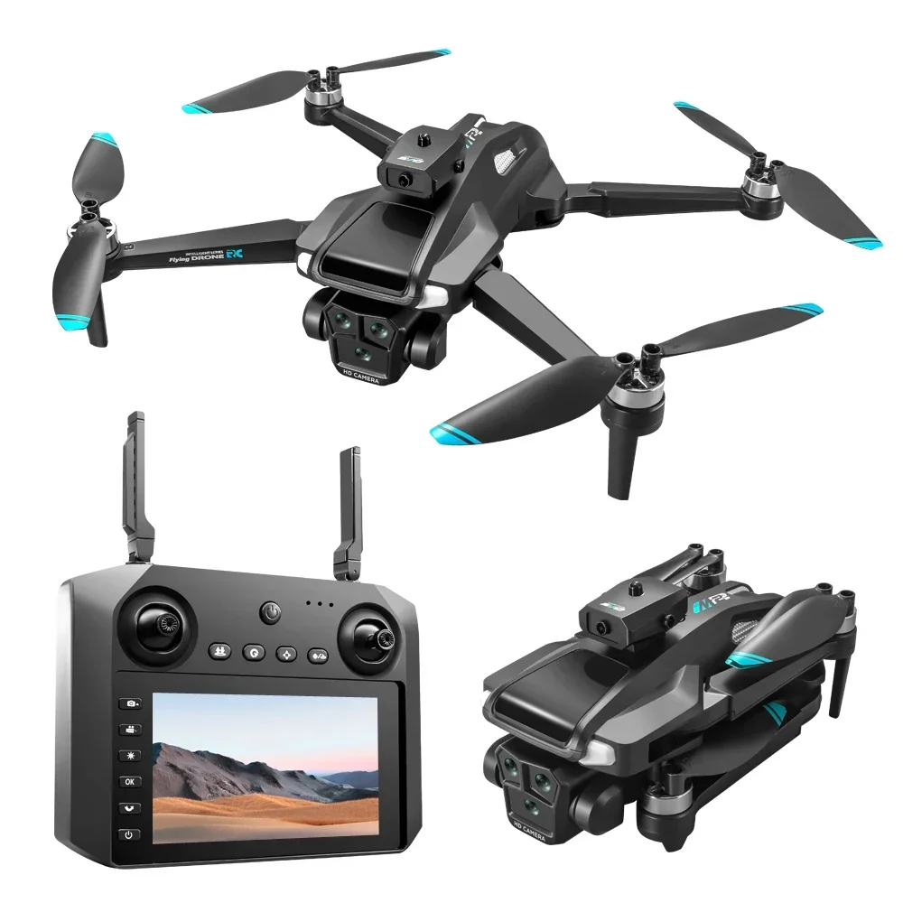 M22 LCD Screen Control Drone Professional HD ESC Dual Camera Obstacle Avoidance Optical Flow Remote Control Helicopter