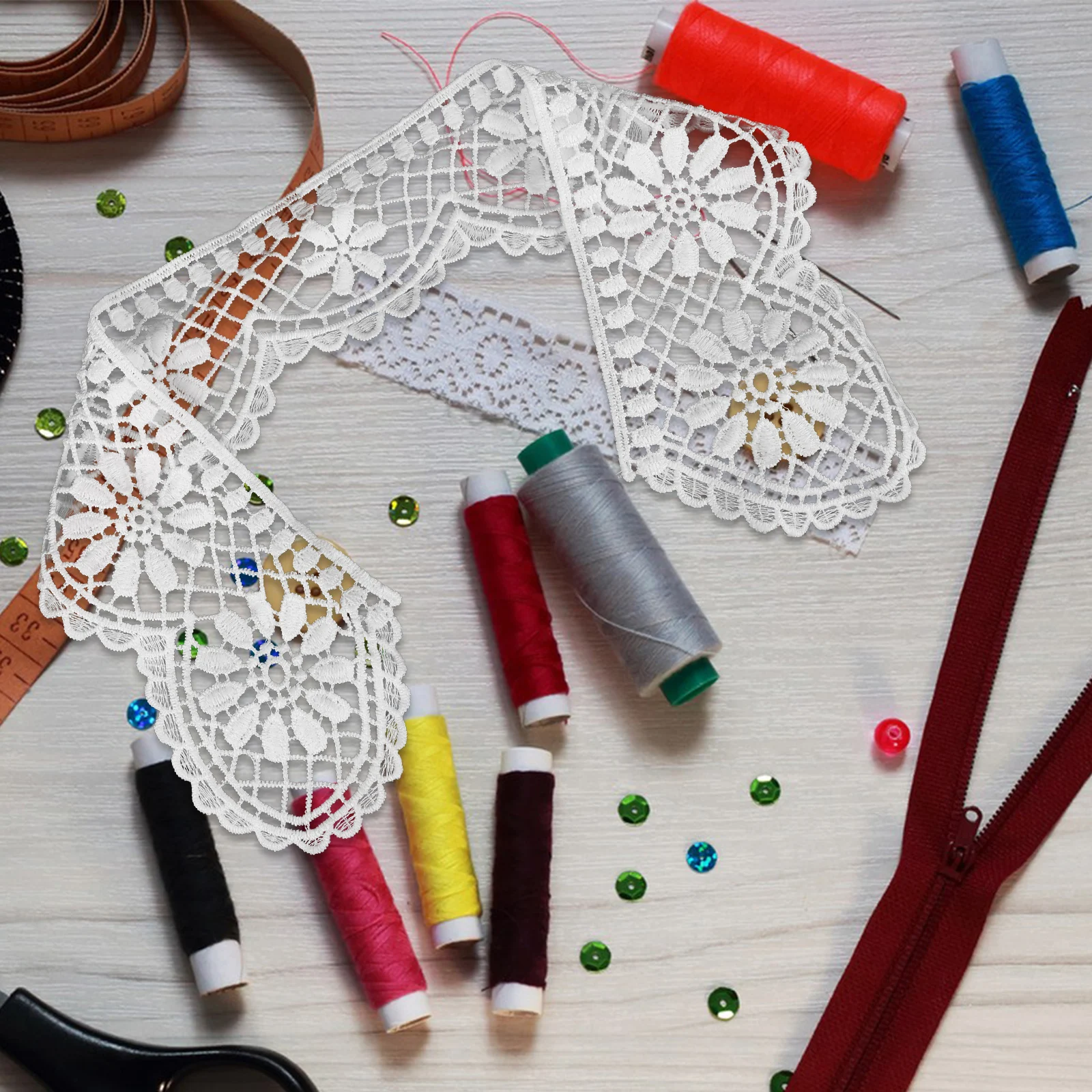 6pcs Decorative Clothes Trim Ribbon Multi-Function Sewing Accessories Durable Cuttable Craft Trims Diy Costume Decorative