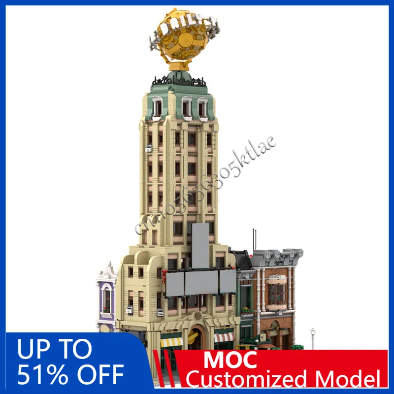 

7376 PCS Construction Daily Planet Modular Building MOC Customize Modular Building Block Creative Design DIY Christmas Toy Gift