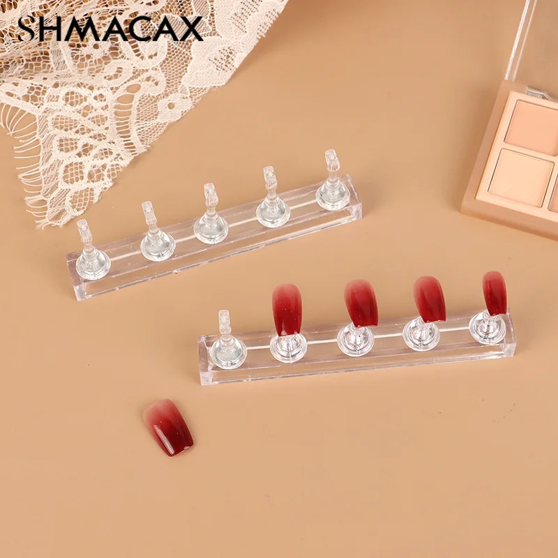 Magnetic Tips Nail Art Training Nail Display Stand Nail Art Practice Stands False Nail Tip Holder Nail Display Chess Board