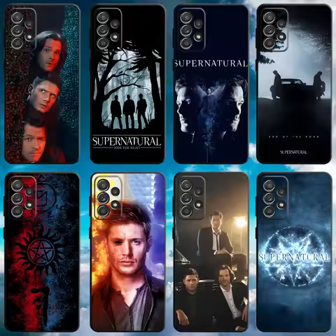 S-Supernatural Tv Phone Case For Samsung S21,S22 Ultra,S20,S30 plus,S22 plus,S23,S30 ultra 5G Soft Black Cover
