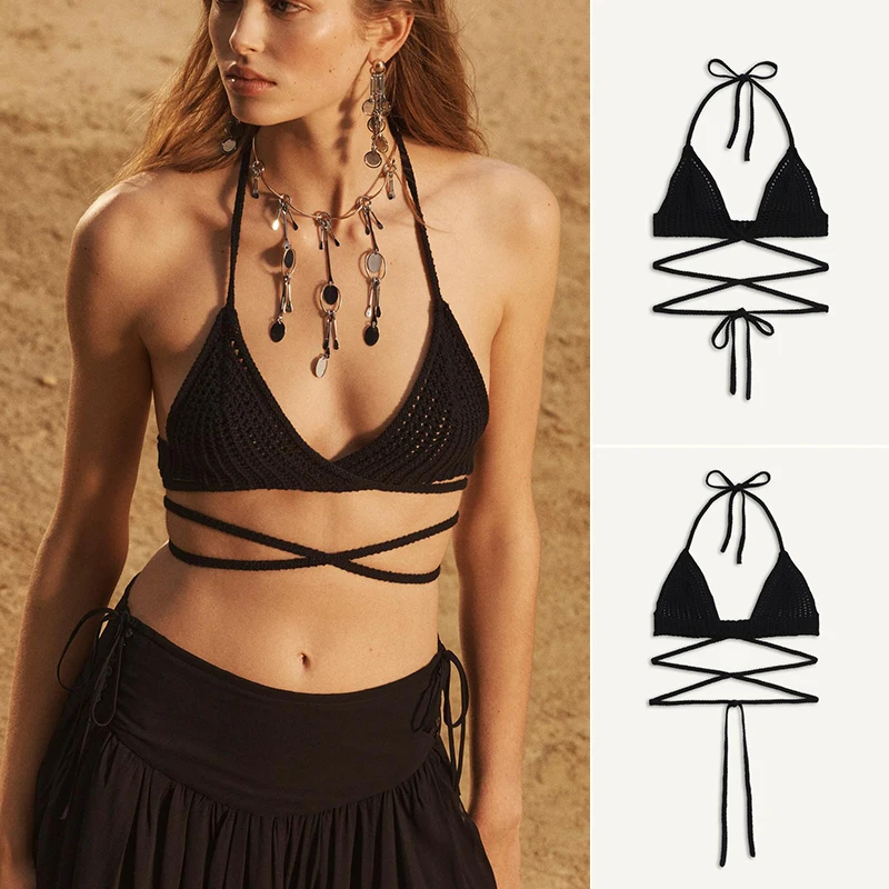 

Весенне-летний женский трикотажный комплект нижнего белья с узлом и чашкой Brtte V-ne Svel, модные брюки