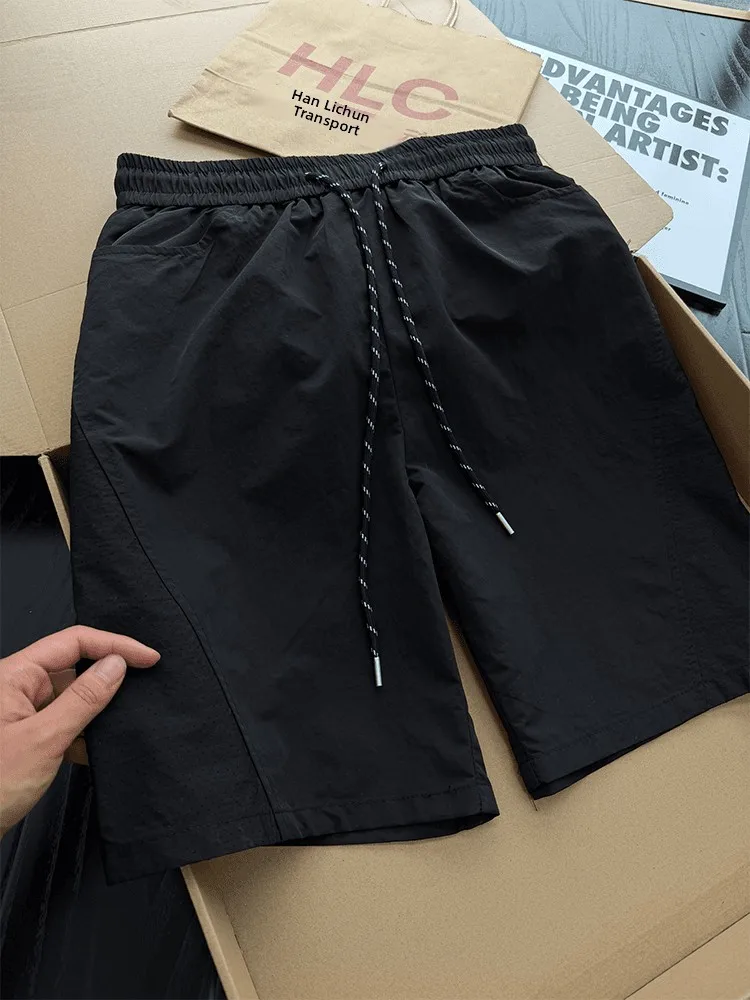 

American Style Breathable Mesh Shorts Men's Summer Thin Outdoor Quick Dry Five-Point Casual Sports Mid-Length Shorts