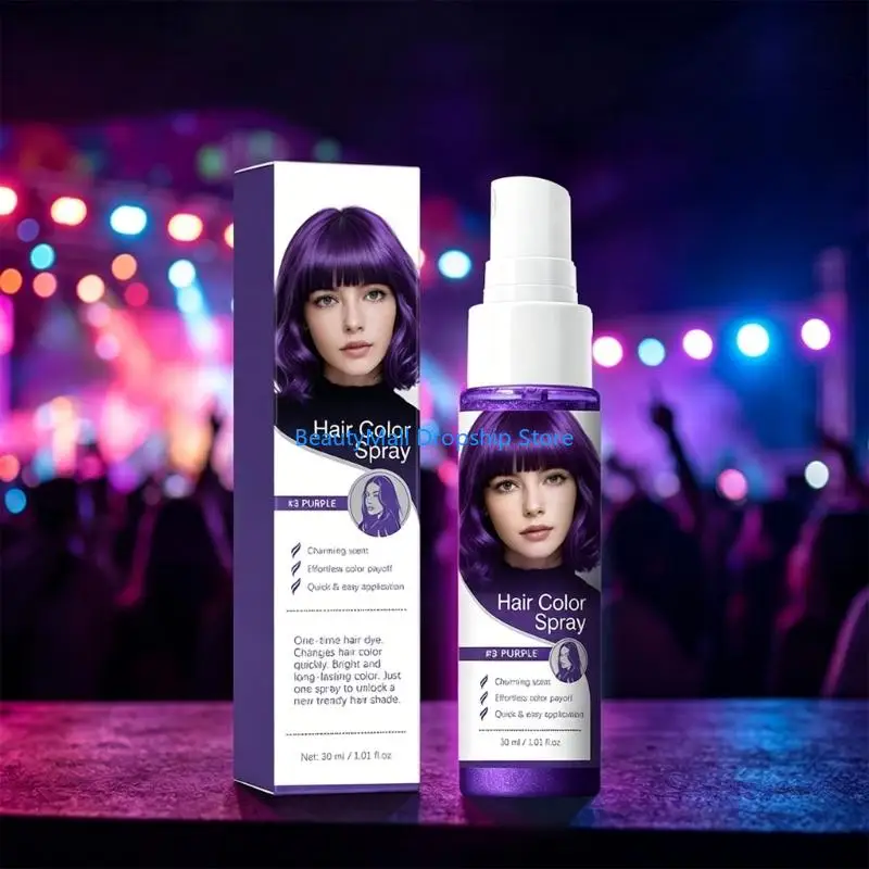 40JD Fashion Hair Chalk Sprayer Creates Stunningly Look For Event Hair Color Sprayer Color Disappears With Water for Festivals