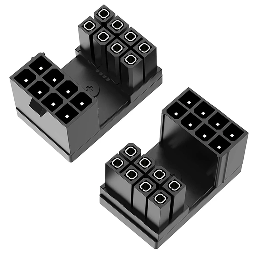 GPU بطاقة الرسومات موصل الطاقة محول 8Pin 180 درجة بزاوية موصل التوجيه لبطاقة الرسومات أجهزة الكمبيوتر المكتبية