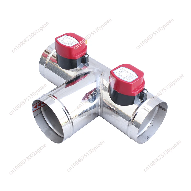 AC 220v AC110V DC12V DC24V stainless steel  motorized ventilation register motorized valve  Air Duct Valve  OD51mm-150mm