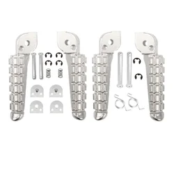 Motorcycle silvery Footrests Foot Pegs Rear For Ducati Monster 620 Dark 797 Plus 795 696 796 1100 Scrambler Urban Enduro