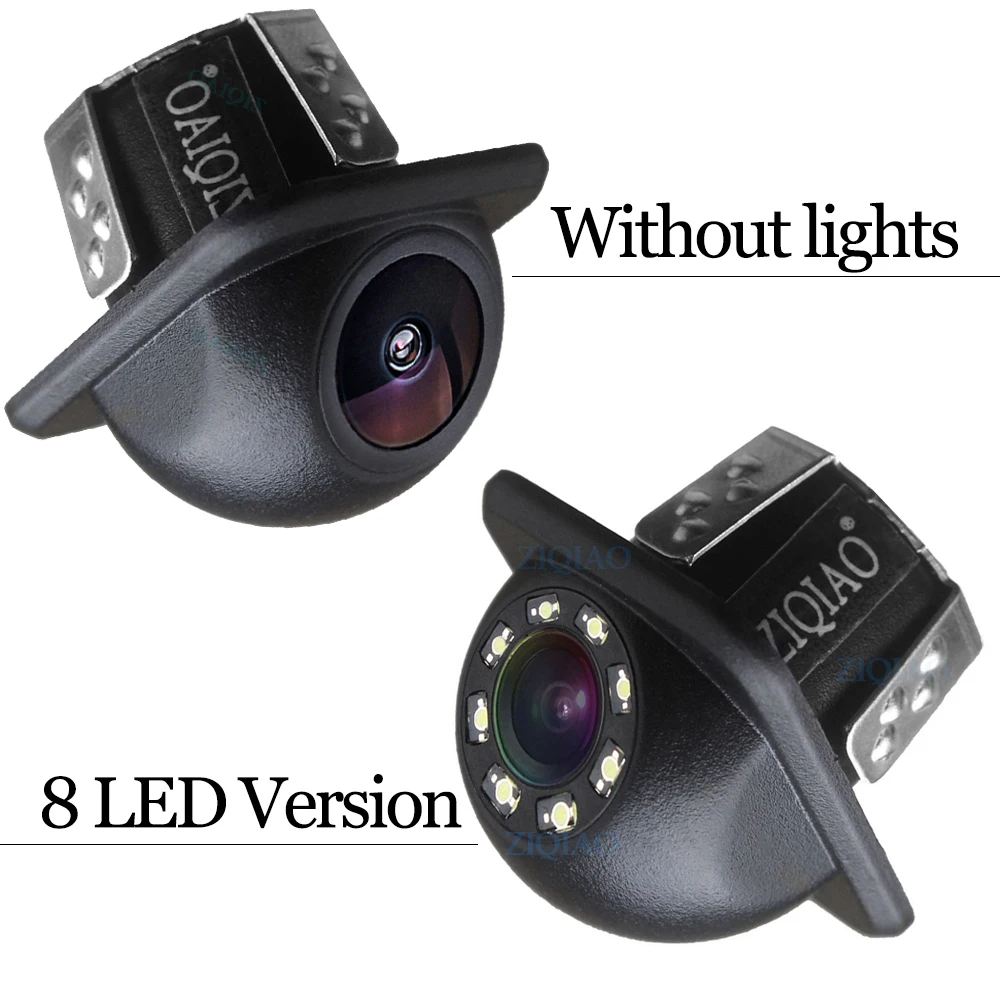 ZIQIAO Car Rear View Camera Night Vision Waterproof Universal HD Reversing Parking Backup Camera