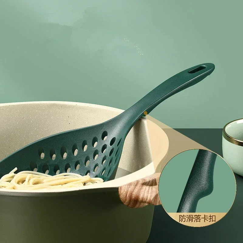 Large Colander Nylon Noodle Spoon with Long Handle High Temperature Non-stick Pan Colanders Strainers kitchen Utensils