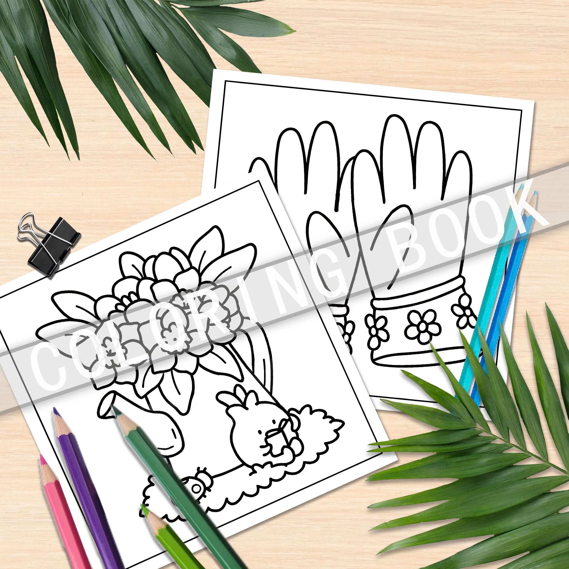 24Pcs Secret Garden Coloring Book - 20x20cm Picture Book with Soothing Nature-Inspired Colors