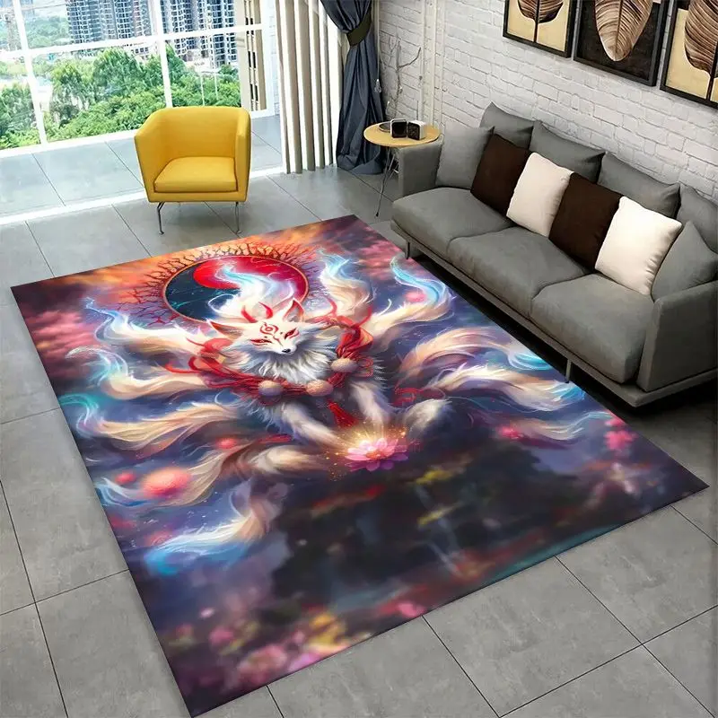 Meditation Yin Yang Tai Chi Bagua Yoga Large Area Rug Non-slip Carpet for Bedroom Living Room Sofa Doormat Home Decor Floor Mat