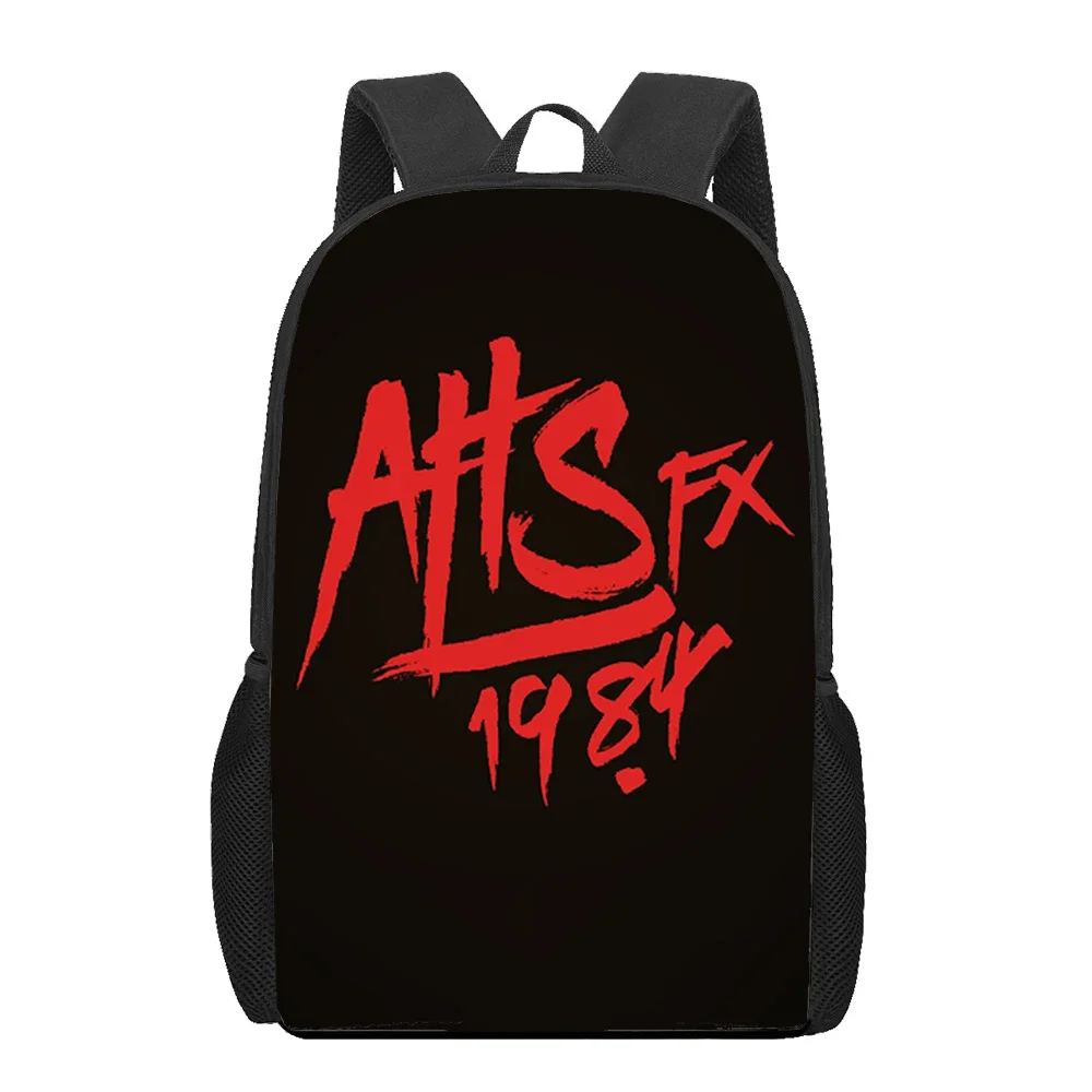 American Horror Story 1984 School Bags For Boys Girls 3D Print School Backpacks Kids Bag Kindergarten Backpack Men Child Bookbag