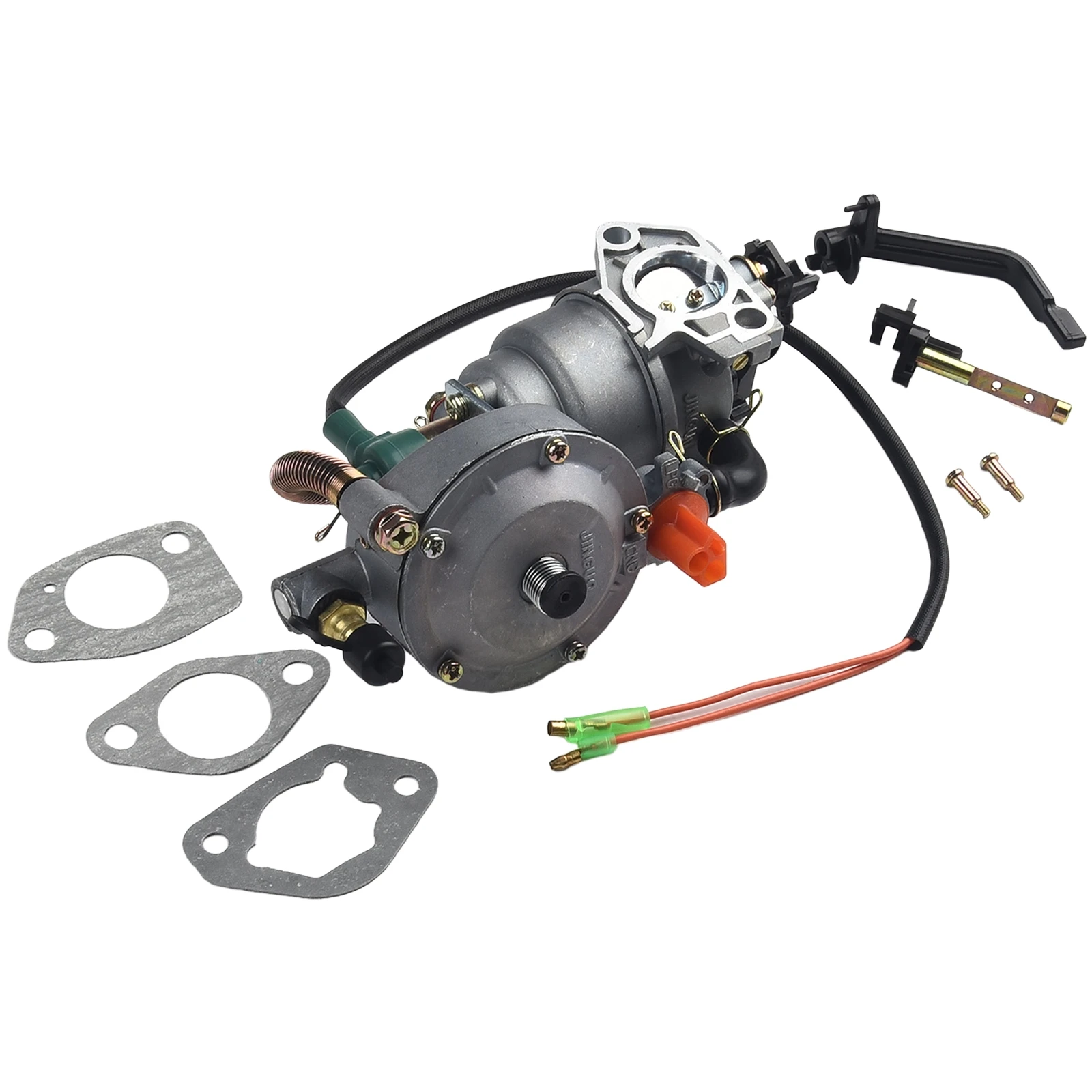 Manual Throttle Dual Carburetor for GX390 188F /NG Conversion Kit for Portable Generators Output Range 4 5 5 5KW