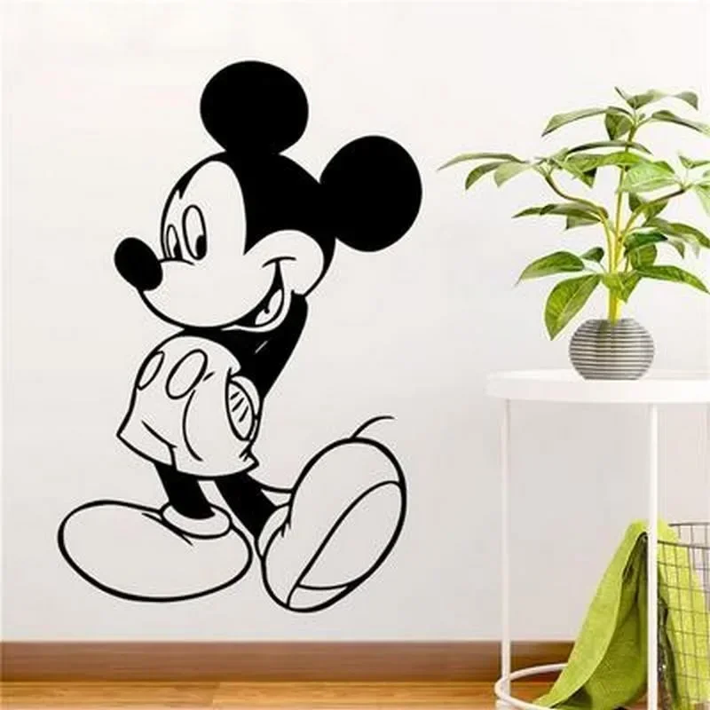 Disney Mickey Minnie Mouse Wall Stickers for Women Kawaii Home Decoration Cute Cartoon Girls Bedrooms Wall Stickers Decor Gifts