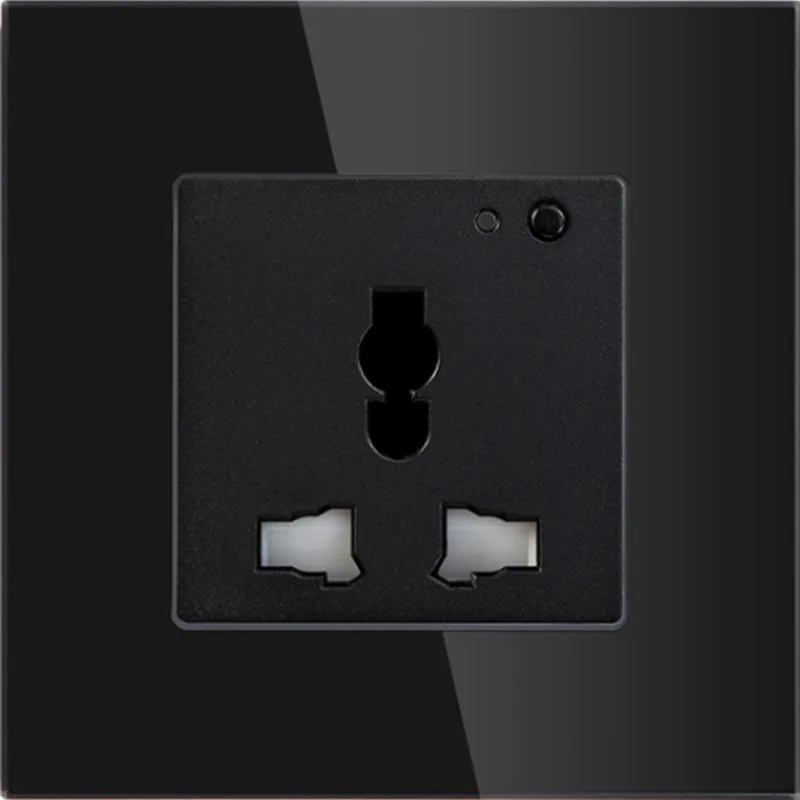

Tuya WiFi Smart Wall Socket| Universal Plug| Single/Double Gang| Tempered Glass Panel| Alexa/Google Home Voice Control