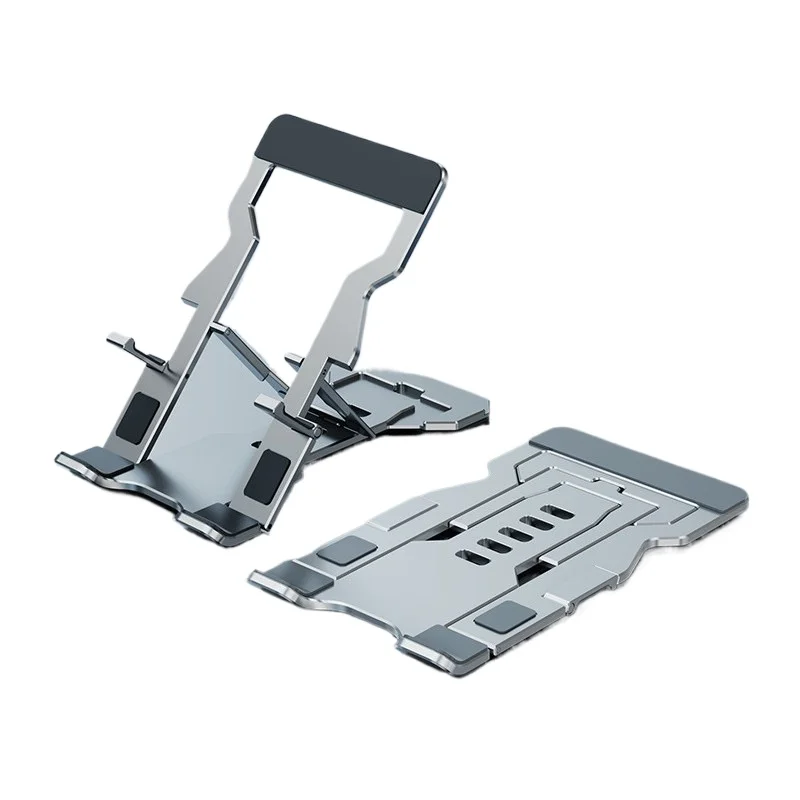 Aluminium Alloy Mobile Phone Tablet Dual-Purpose Stand Lazy Live Lift Folding Desktop Mobile Phone Tablet Cooling Stand Non-slip