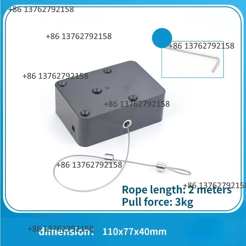 2M 3M Retractable Lifting Rope Storage Unit Automatic Self Lock Stop Function Workshop Tool Suspension Take Up Equipment