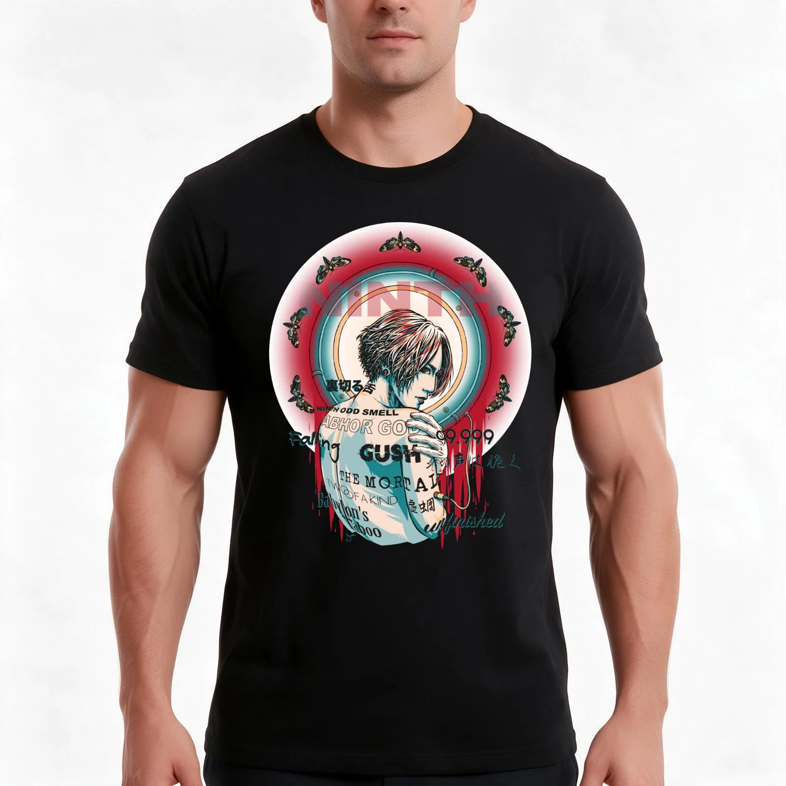 THE NINTH - white version - T-Shirt Summer Casual Cotton Tee, Unisex Men Women