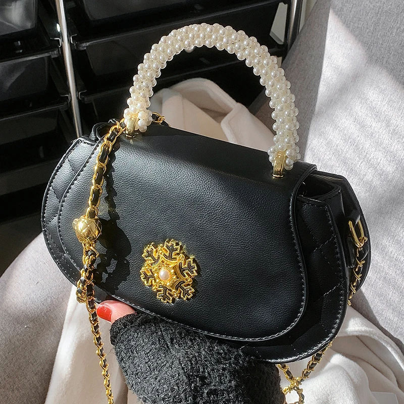 

Luxury Brand Pearls Tote Handbag Clutch Purses for Women Shoulder Crossbody Bag 2023 New Designer Messenger Bags High Quality