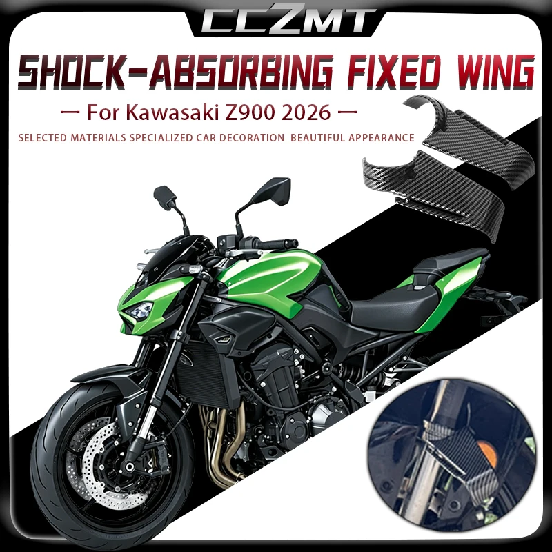 

For Kawasaki Z900 z900 2026 Front Shock Absorber Fixed Wing Modification Competitive Spoiler Side Wing Deflector Accessories