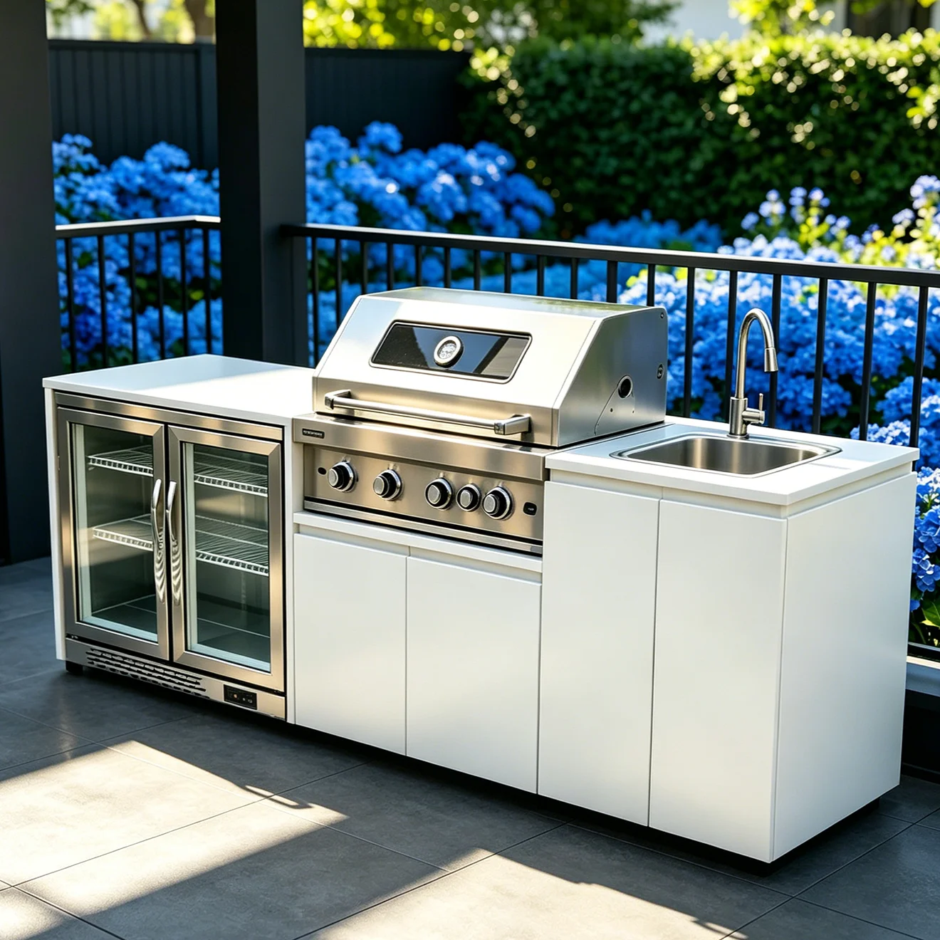 All-in-One Outdoor Kitchen on Wheels – Fridge, Premium Cookware and Bakeware, Pots Sets for Cooking & Essential Kitchen Items