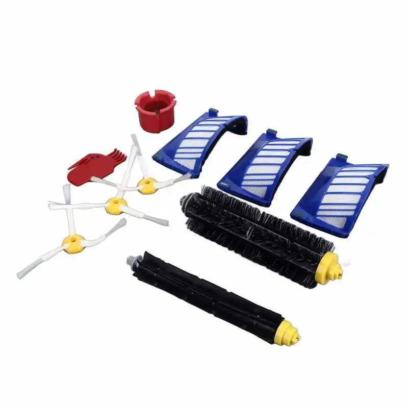 مجموعة أدوات تنظيف الفرش الجانبية لفلاتر الأسطوانة قطع غيار لرومبا 600 675 690 670 671 ملحقات كنس المنزل