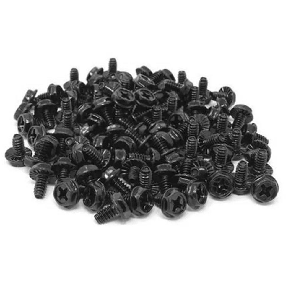100Pcs Metal Computer Replacement Screws Round Head Thumbscrews for Pci Slot and Power Supply Fastening Ideal for Pc Case