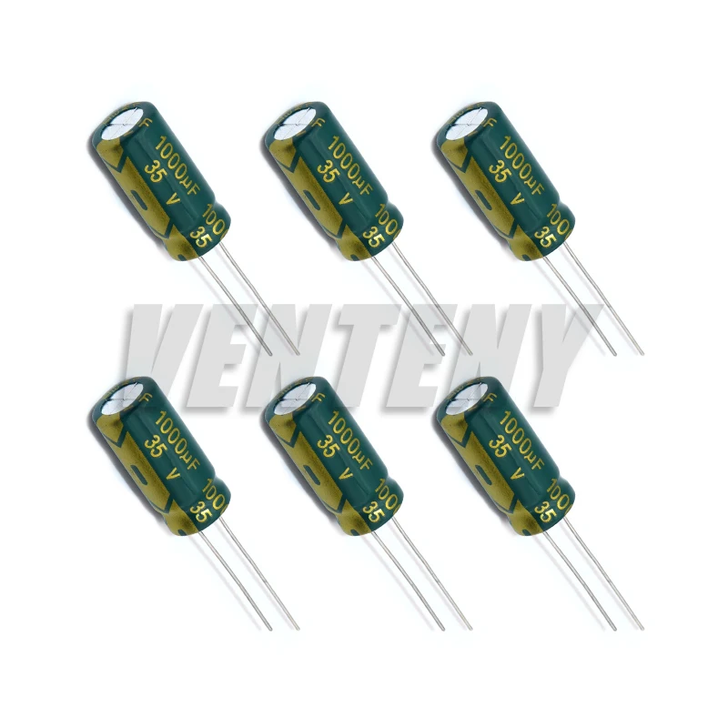 10 قطعة/الوحدة منخفضة ESR/مقاومة عالية التردد 25 فولت 35 فولت 50 فولت 1000 فائق التوهج الألومنيوم مُكثَّف كهربائيًا التسامح 20% #3