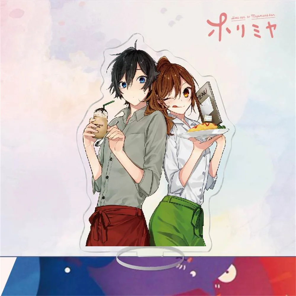 Hot Anime Horimiya Acrylic Figures Stand Model Plate Collection Miyamura Izumi Hori Kyoko Cosplay Standee Desk Decoration Series