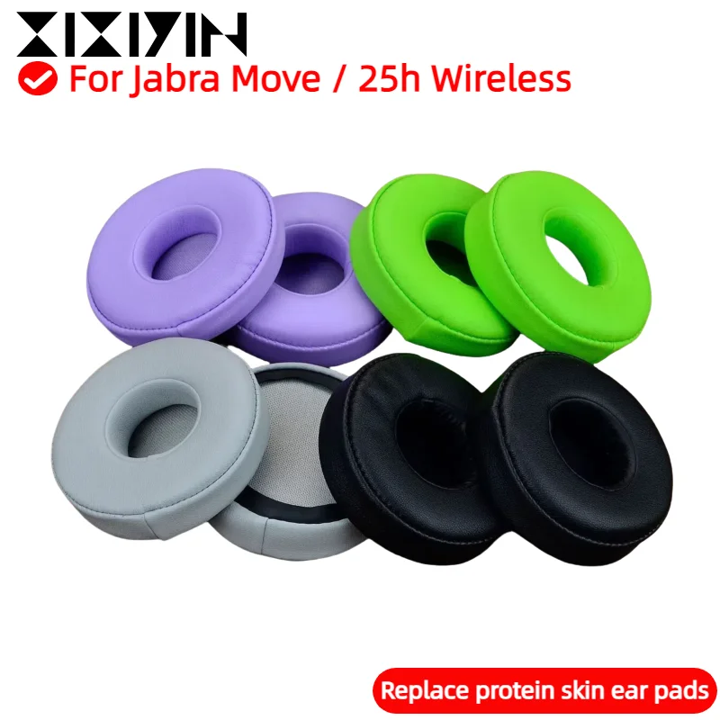 

XIXIYIN Replacement High Quality Protein skin memory sponge Ear Pads for Jabra Move / 25h Wireless Headset Repairing Parts