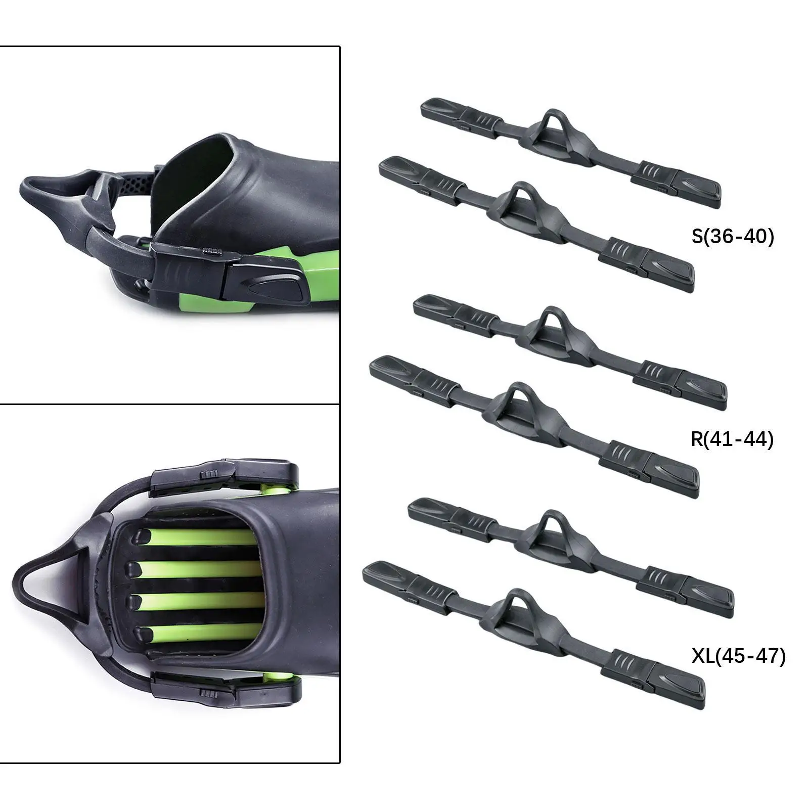 

Ремень для ласт для дайвинга с быстроразъемной пряжкой для плавных ласт большого размера, профессиональные принадлежности для подводного плавания с аквалангом