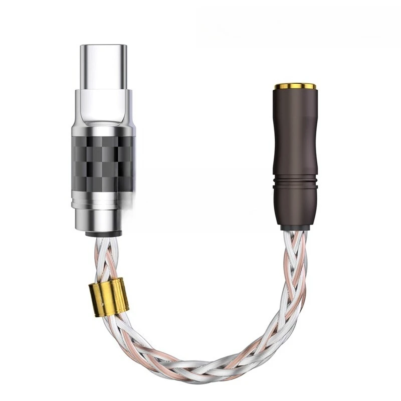 

Dual chip, headset decoding integrated Type-c4.4/3.5/2.5 female adapter