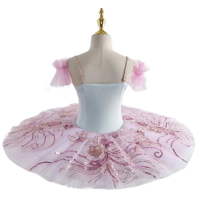 Adult Kids Flower Girls Professional Ballet Tutu Dress Women Princess Platter Pancake Swan Lake Ballerina Stage Dance Costume