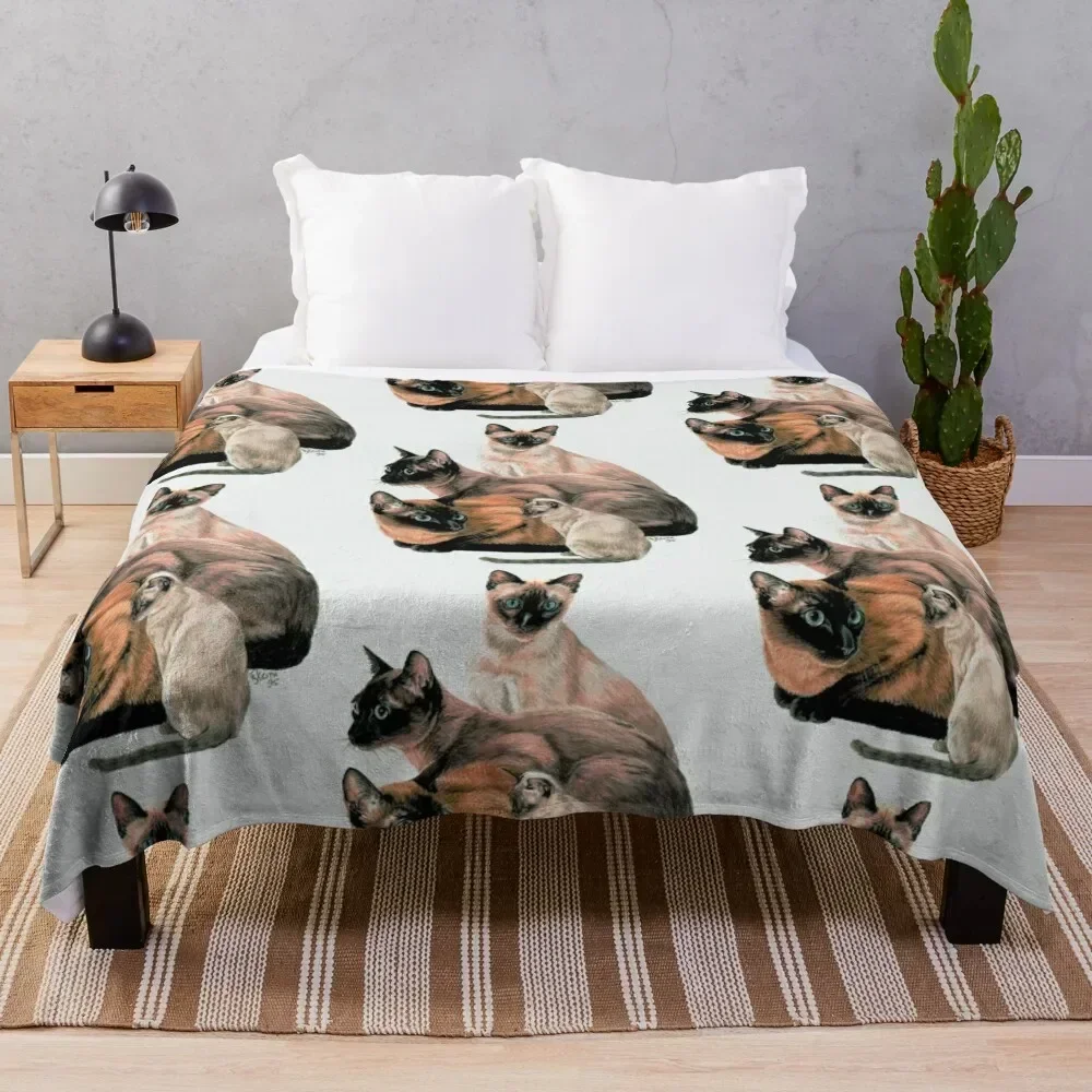 Tonkinese Assortment Throw Blanket Comforter sofa bed Quilt Summer Blankets