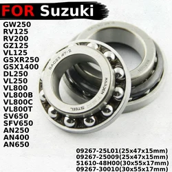 Motorcycle Steering Stem Bearing Head Pipe Kit For Suzuki GW250 Inazuma RV125 RV200 VanVan GSXR250 GSX1400 DL250 SV650 Parts