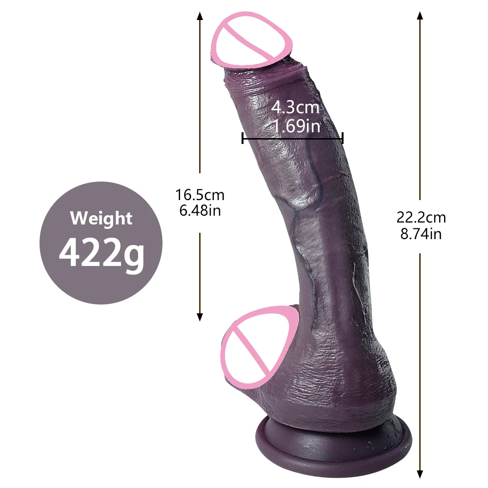 XL Soft Realistic Dildos with Powerful Suction Cup Realistic Penis Flexible G-spot for Women Masturbation Lesbain Adult Games