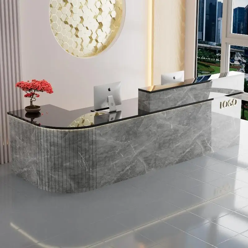 

Trendy Hotel Reception Desks Luxury Decorations Beauty Modern Reception Desk Hair Salon Counter Nordic Aesthetic Salon Furniture