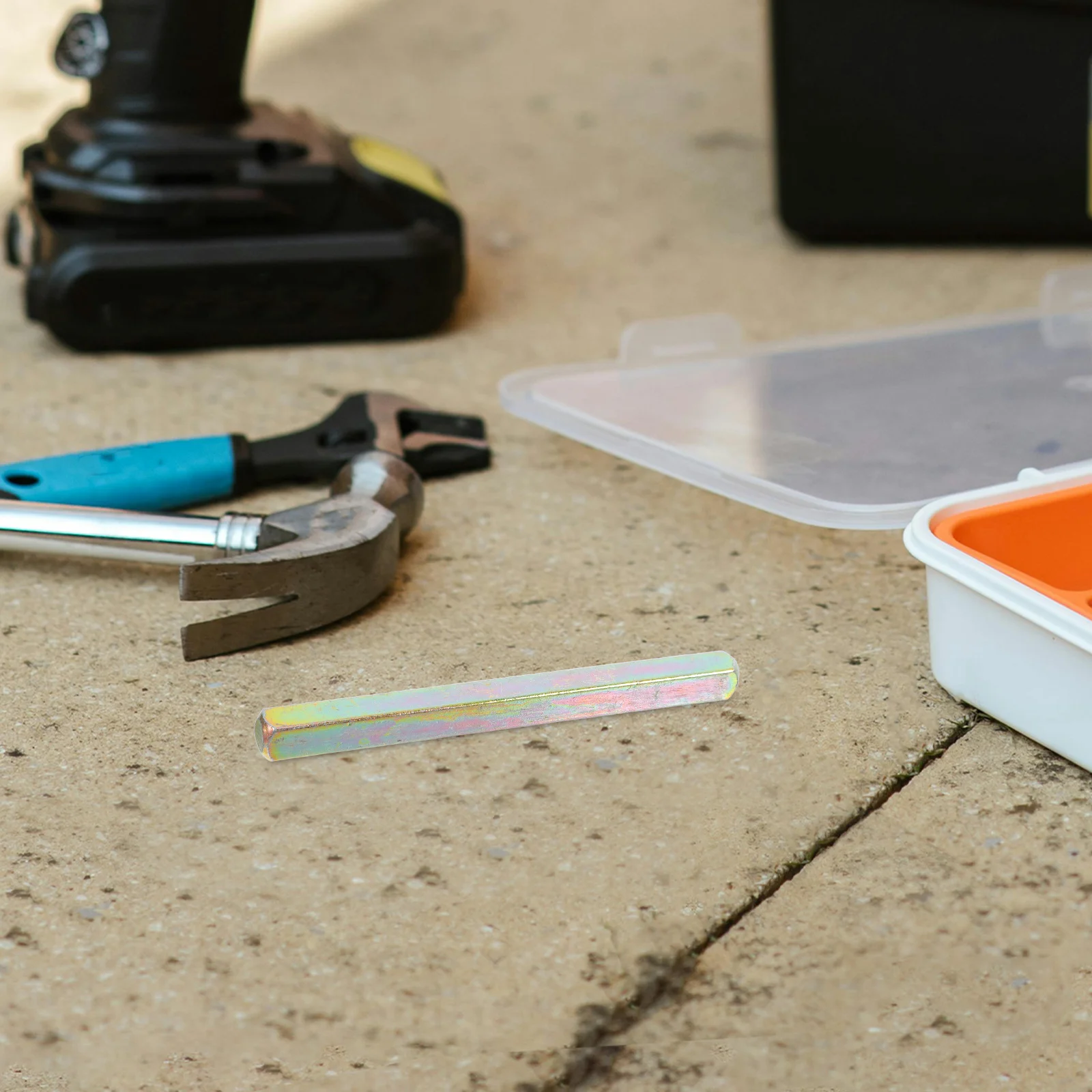 Door Lock Square Rod Core 8x100mm Durable Lock Mechanism Connecting Rod for Home Office Security Door Hardware